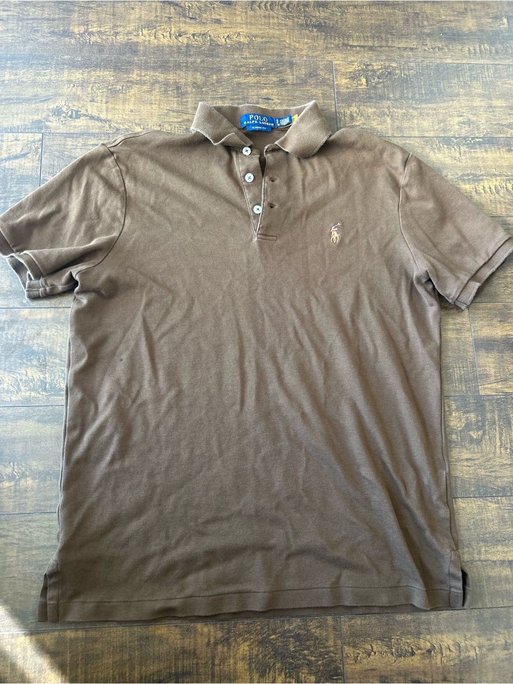 Ralph Lauren Polo Men’s Brown Classic Fit Polo Shirt